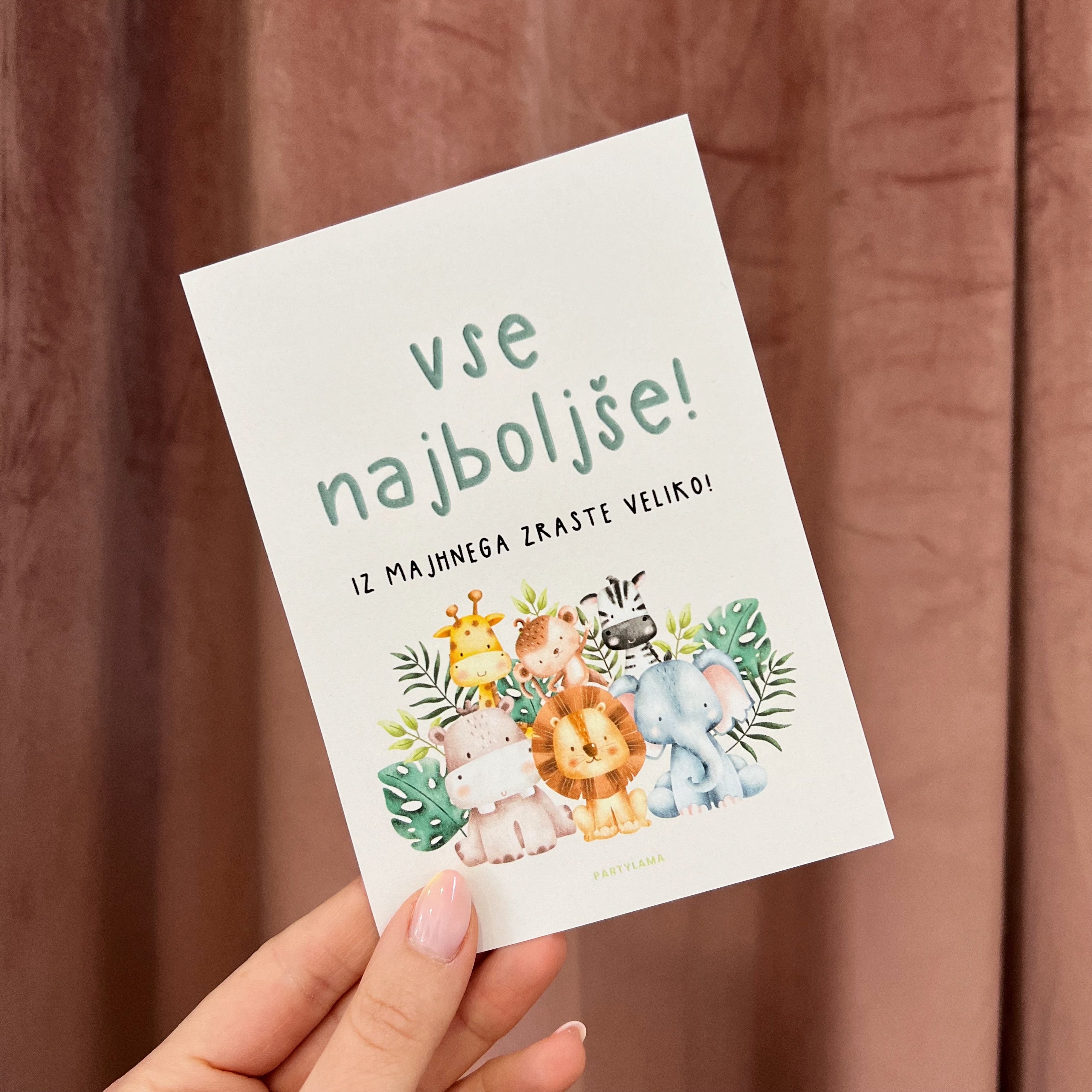 Kartica - Vse najboljše, živalice
