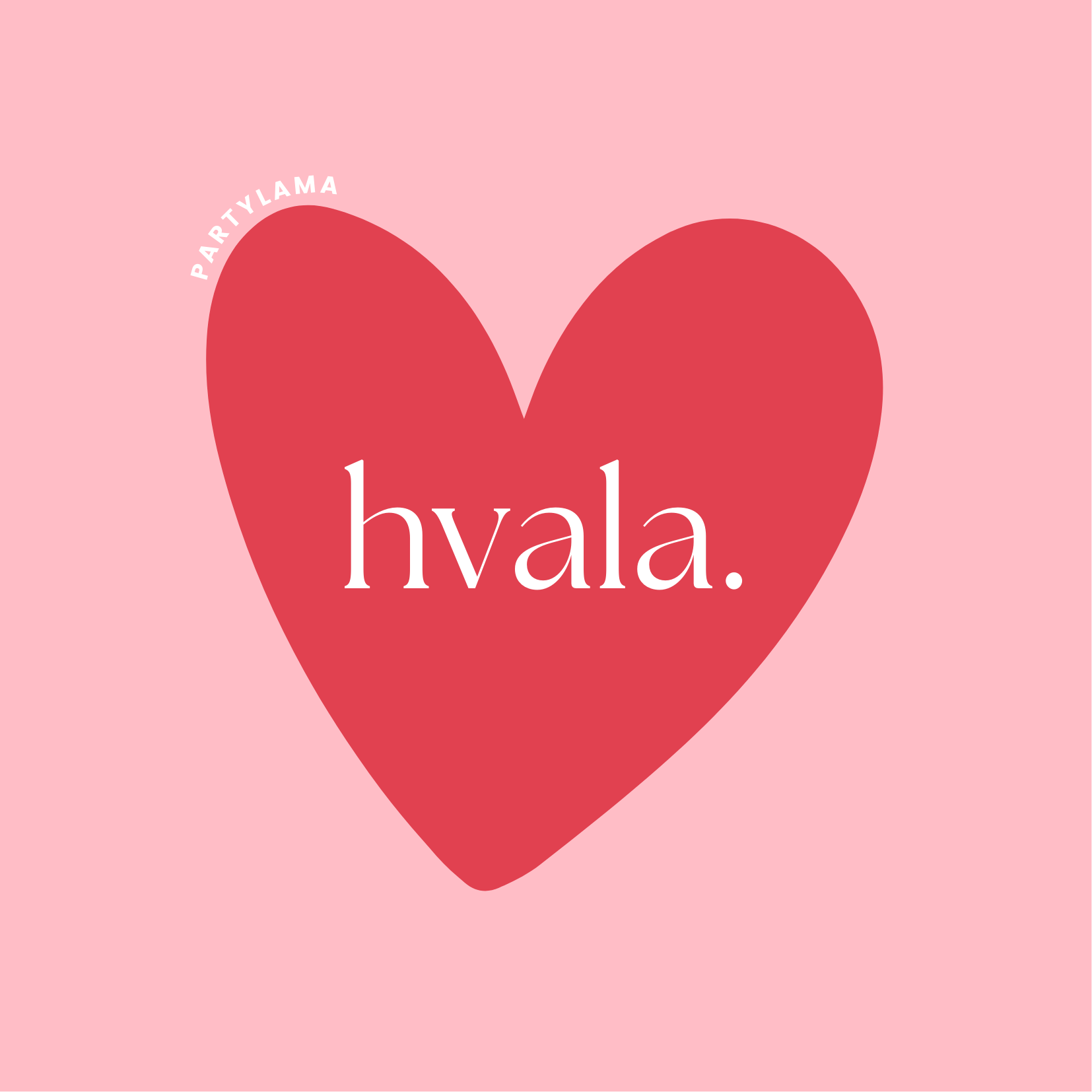 Darilno pakiranje - Hvala pink