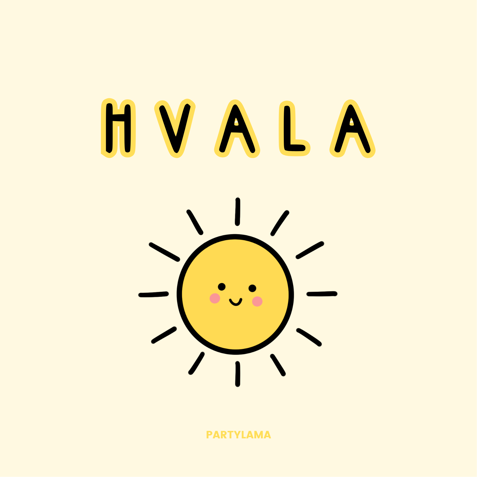 Darilno pakiranje - Hvala, sonček