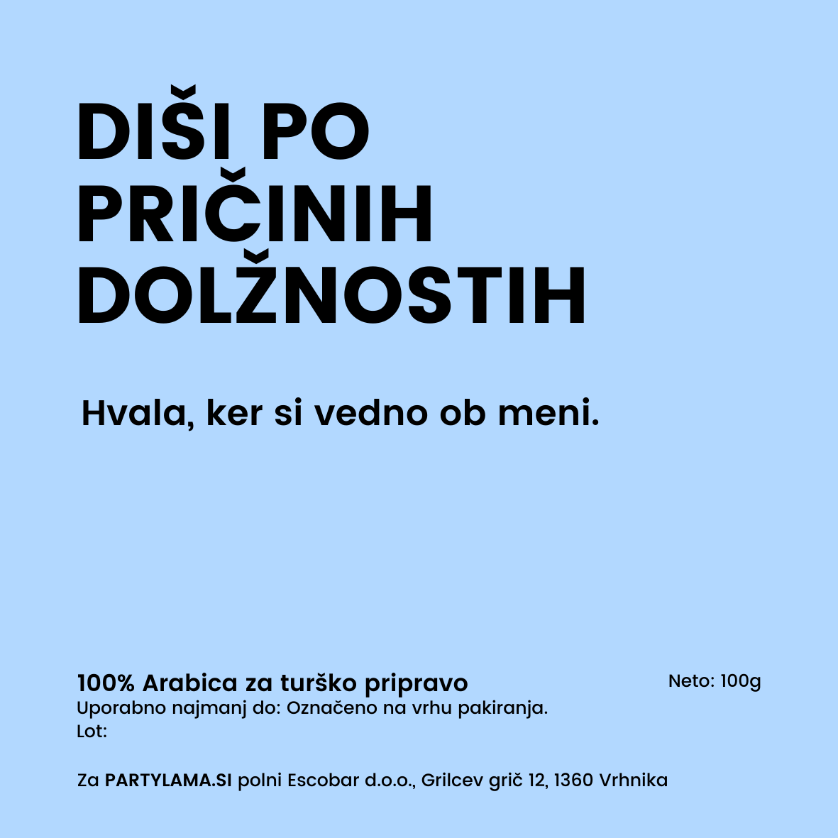 Kava za poročno pričo modra