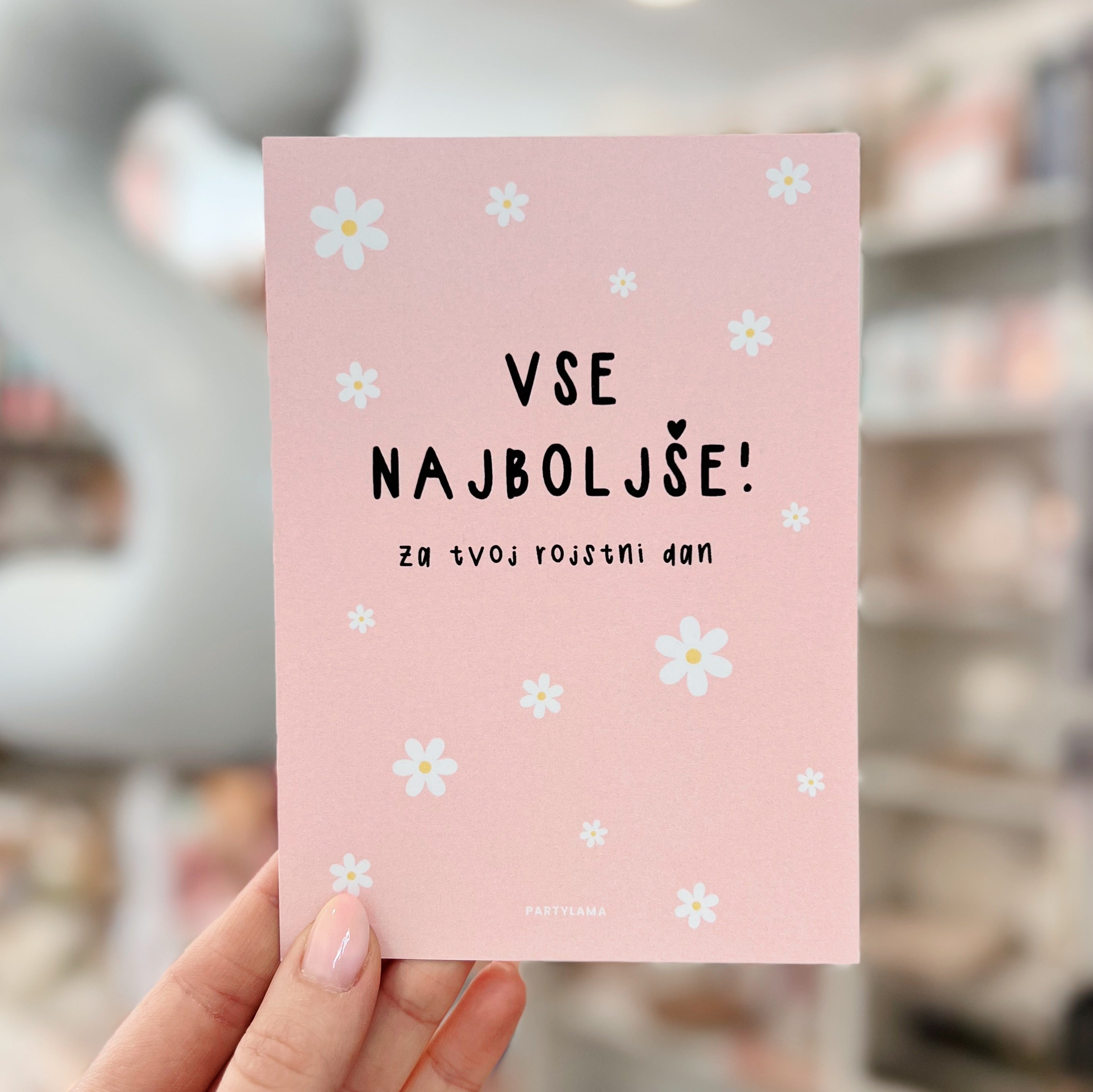 Kartica - Vse najboljše, marjetice
