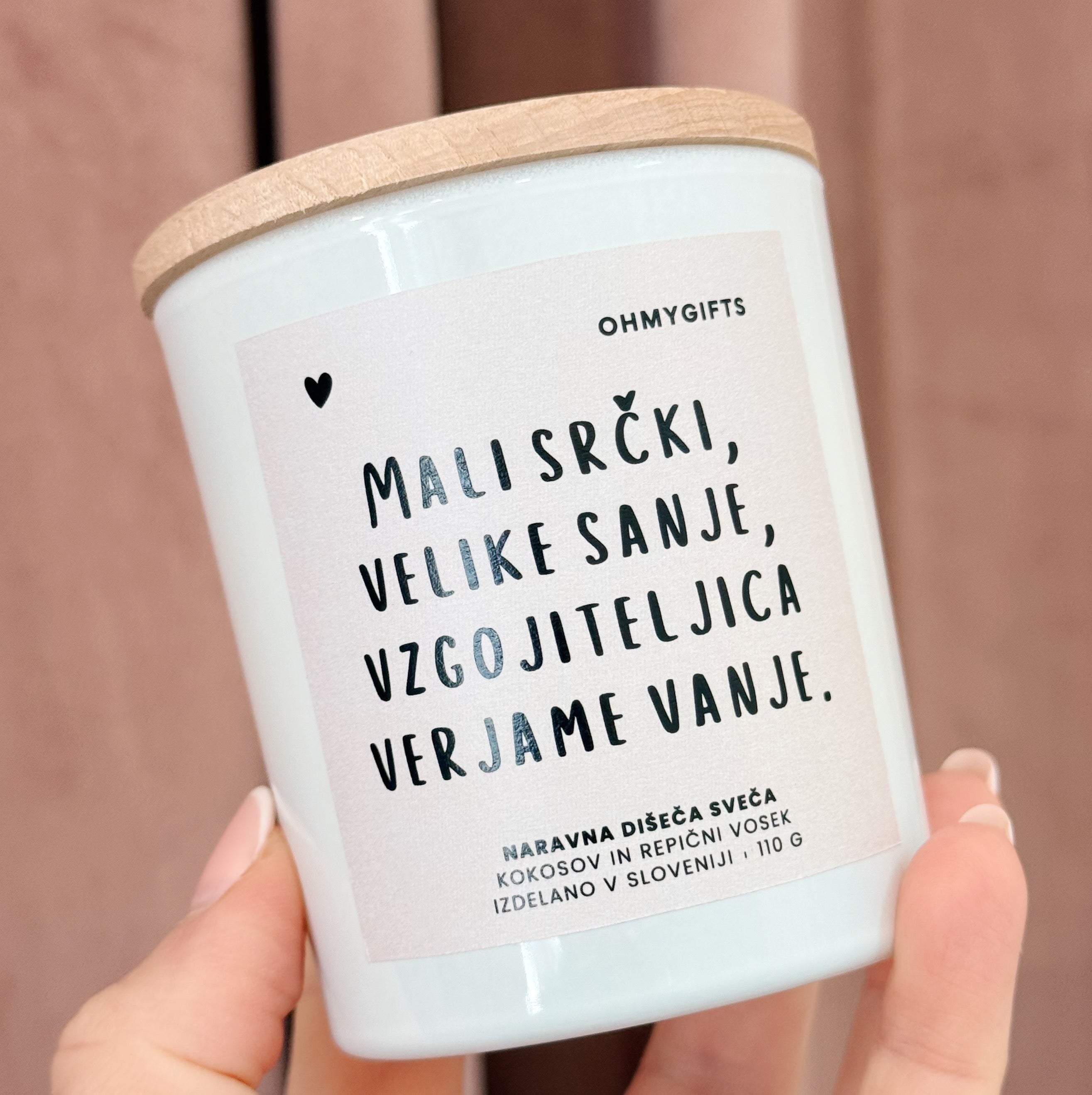 Dišeča sveča - Za vzgojiteljico