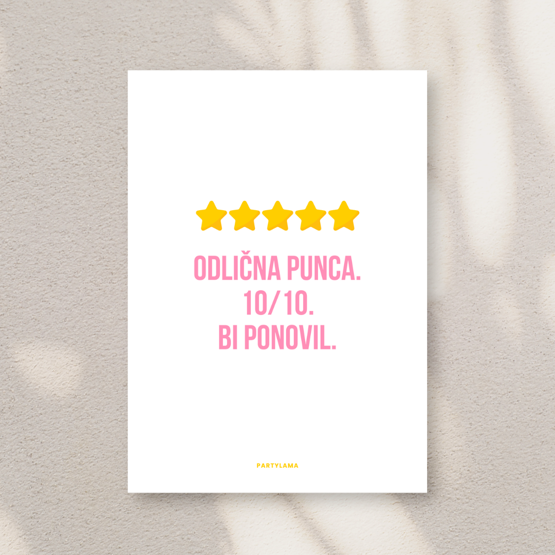 Kartica - Najboljša punca