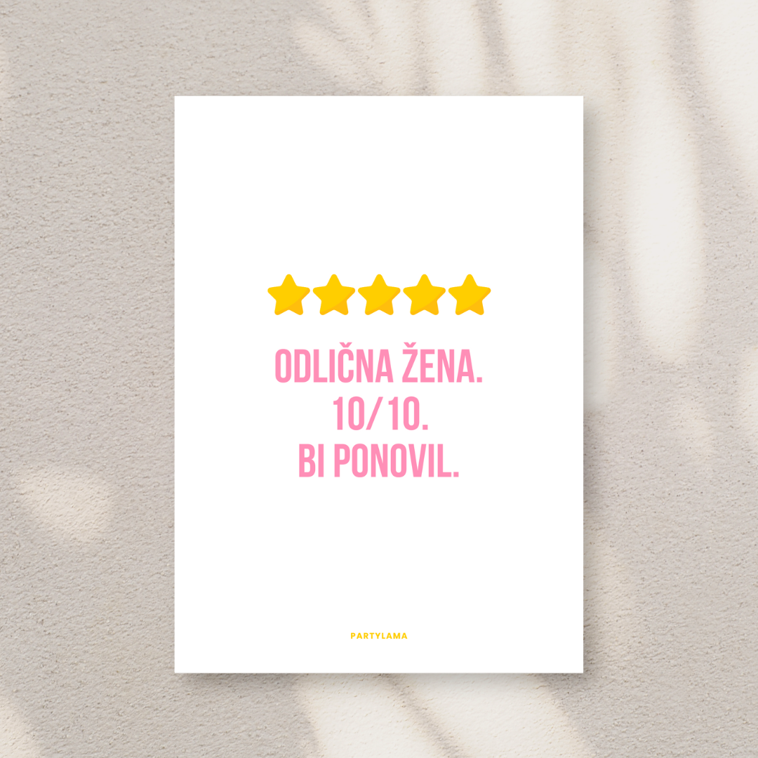 Kartica - Najboljša žena
