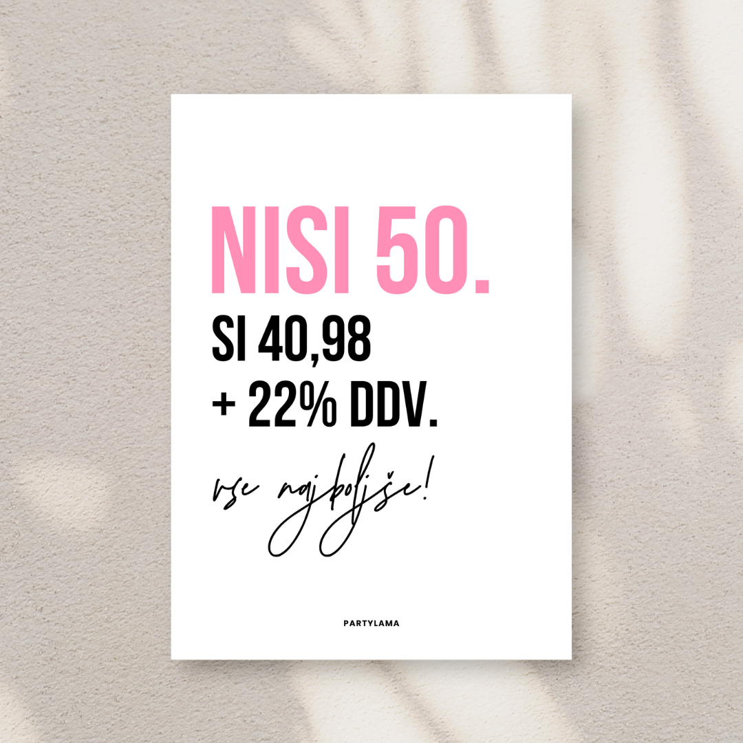 Kartica - Nisi 50 roza