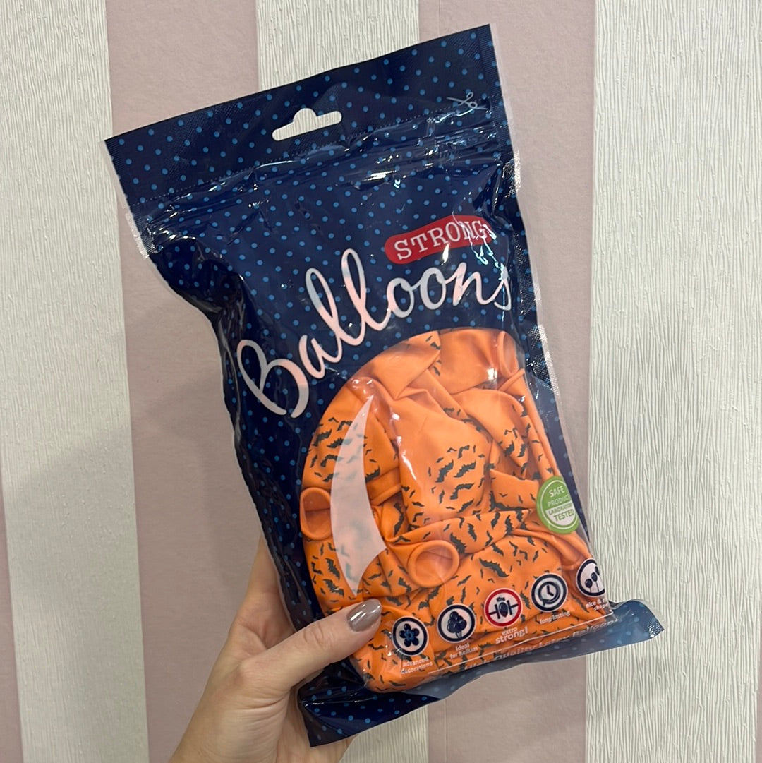 Baloni - Netopirčki, Orange, 50 kos