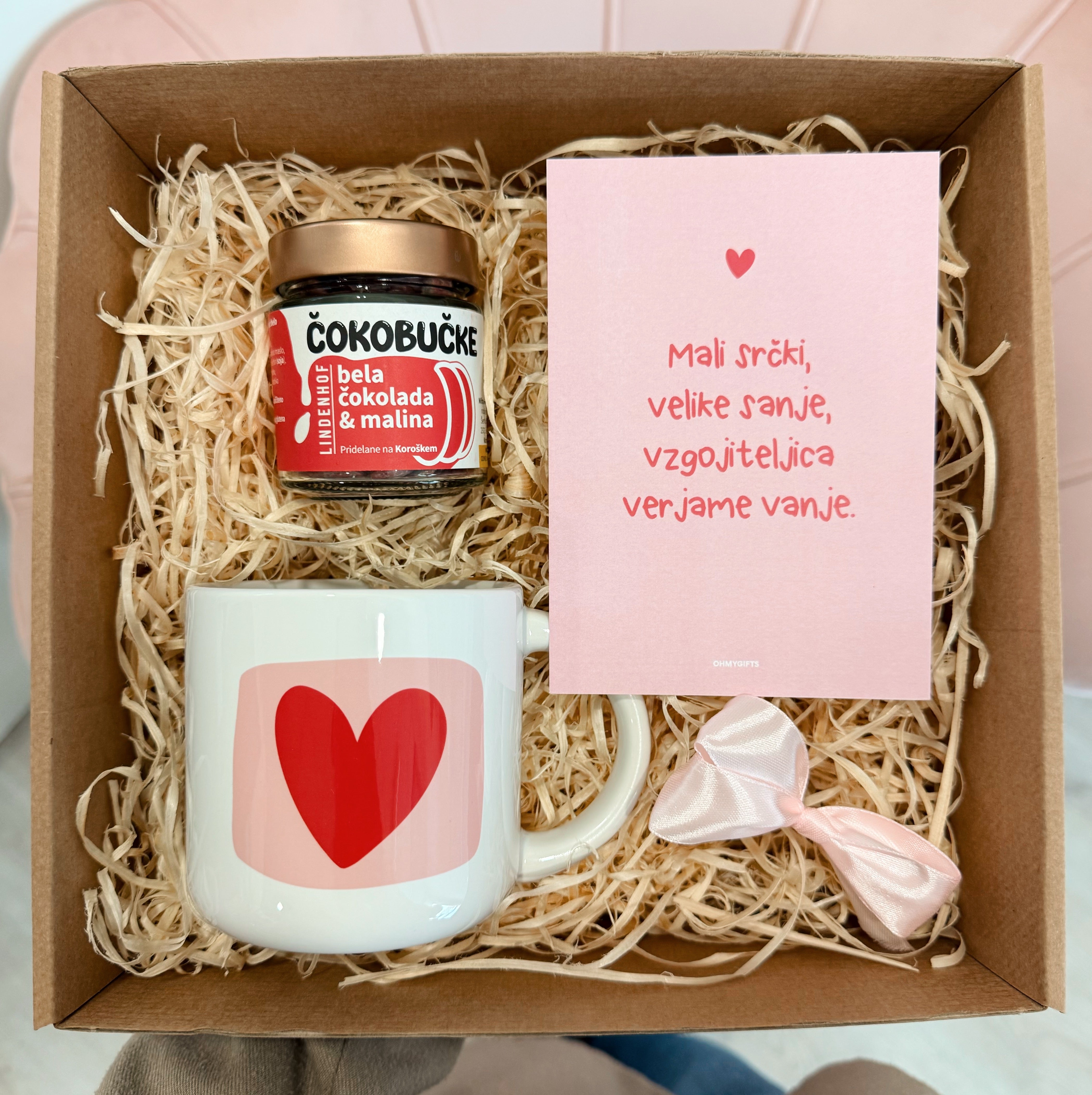 Darilni paket - Srčki za vzgojiteljico