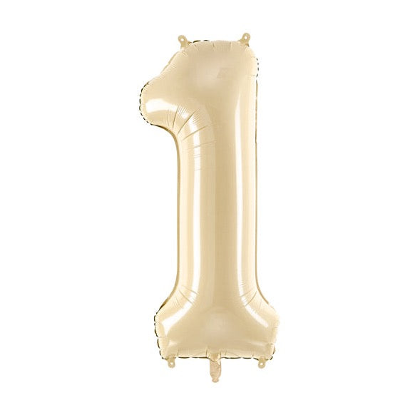 Balon folija številka bež / cream