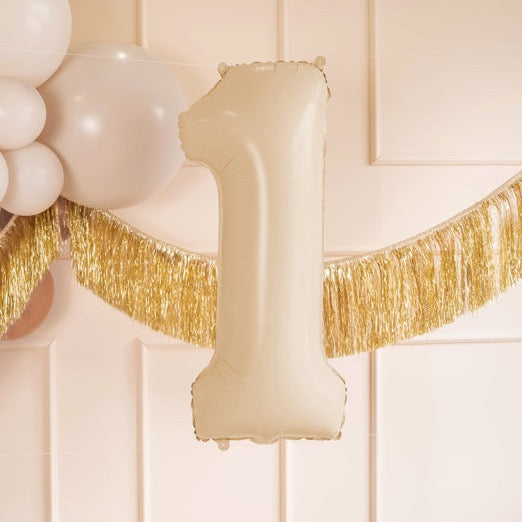 Balon folija številka bež / cream