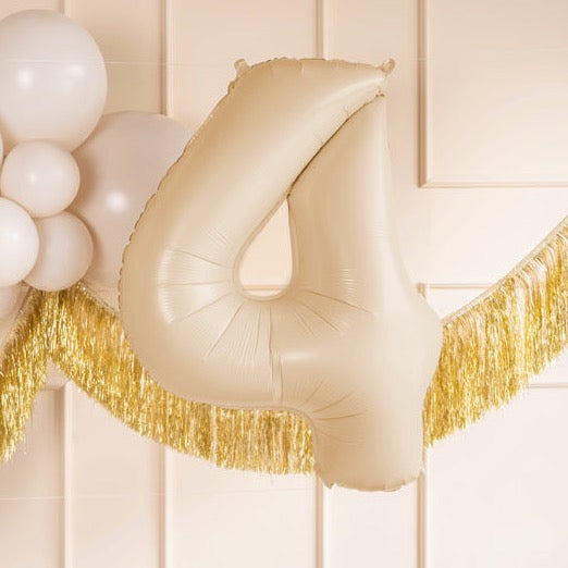 Balon folija številka bež / cream