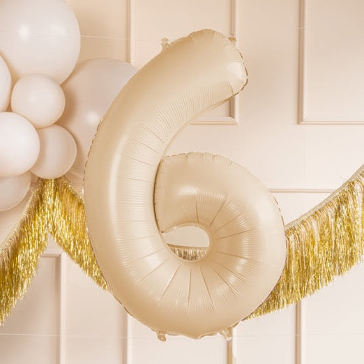 Balon folija številka bež / cream