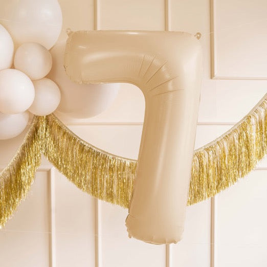 Balon folija številka bež / cream
