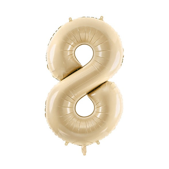 Balon folija številka bež / cream