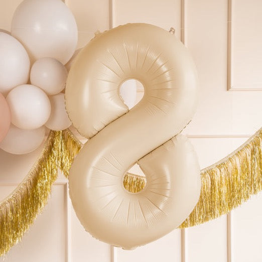 Balon folija številka bež / cream