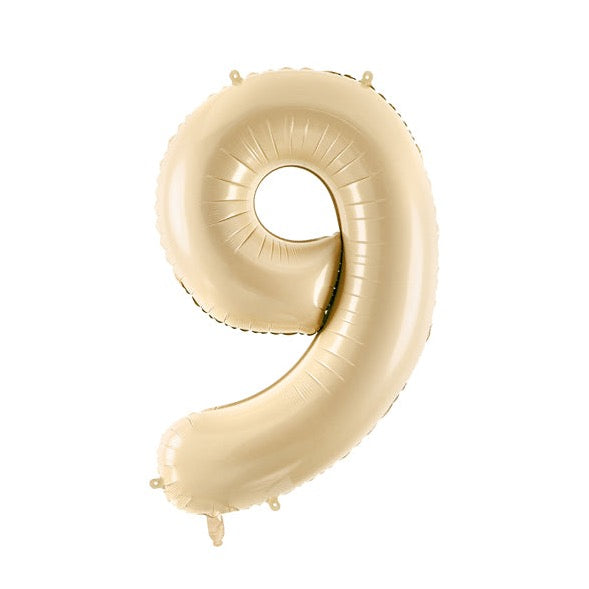 Balon folija številka bež / cream