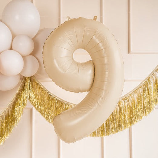 Balon folija številka bež / cream