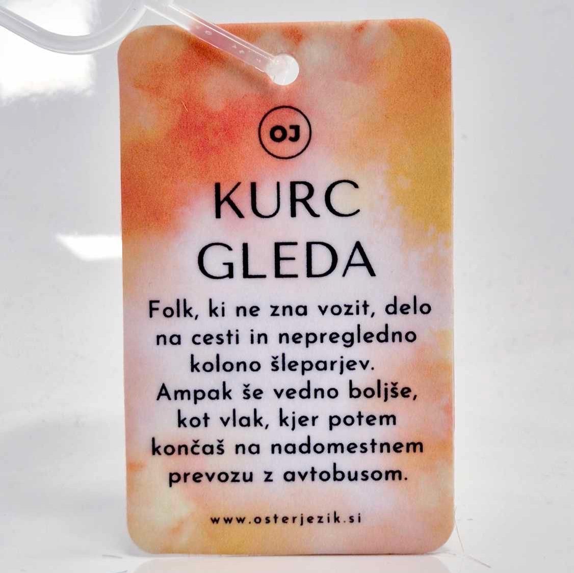 Dišeča obešanka "KURC GLEDA" (pomaranča)