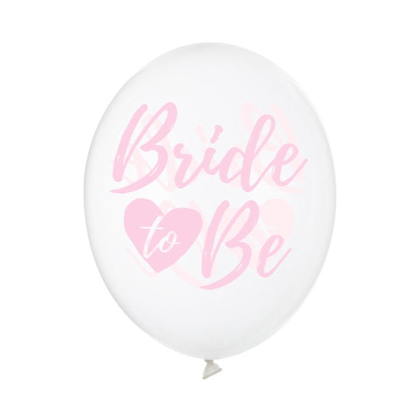 Baloni prozorni - Bride to be, roza