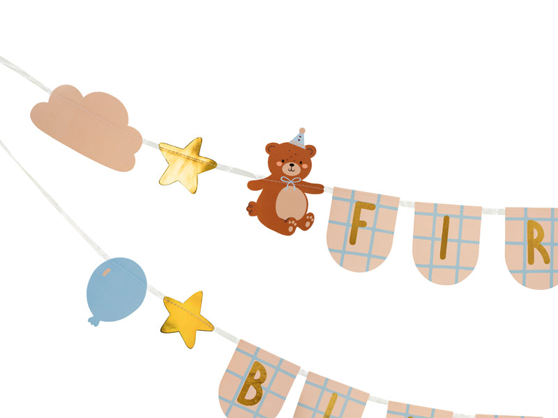 Napis - First birthday medvedek
