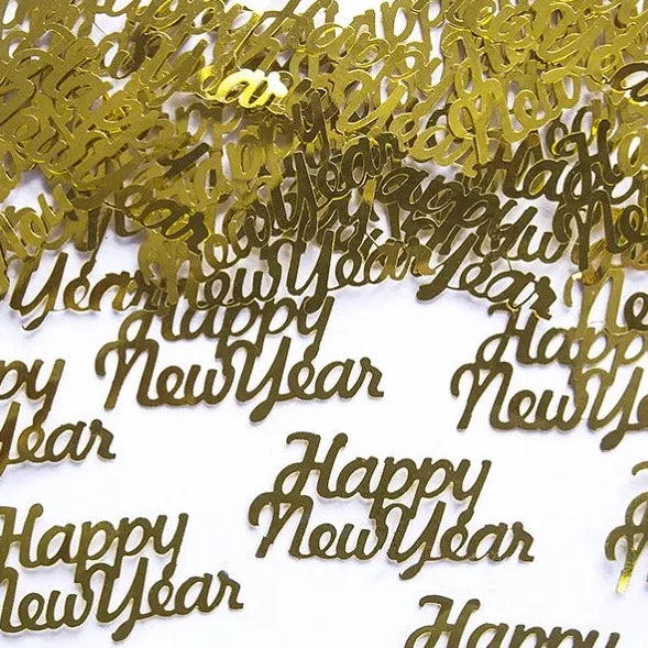 Zlati konfeti happy new year