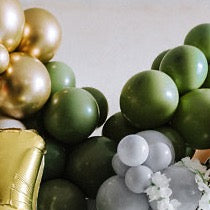 Baloni mini - Pastel Rosemary Green 12 cm, 100 kos