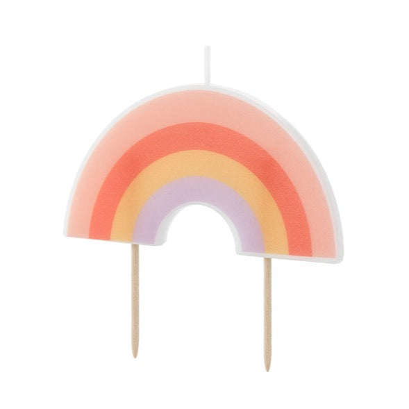Svečka - Rainbow pastel mavrica