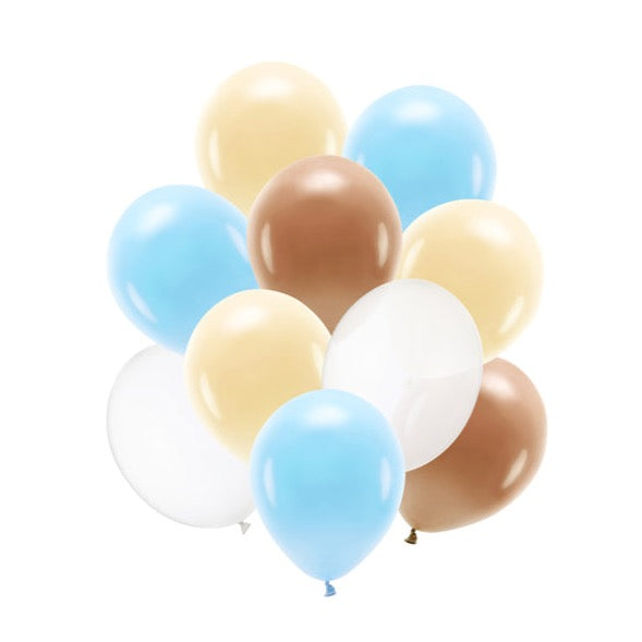 Paket balonov - Brown & blue, 10 kos