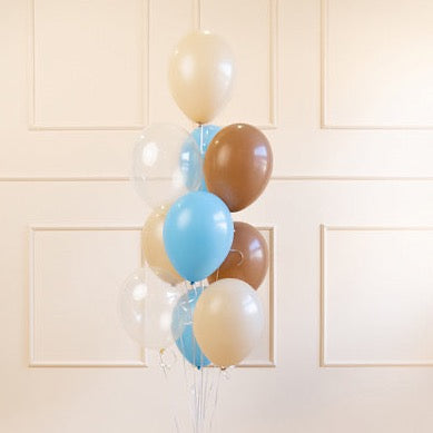 Paket balonov - Brown & blue, 10 kos