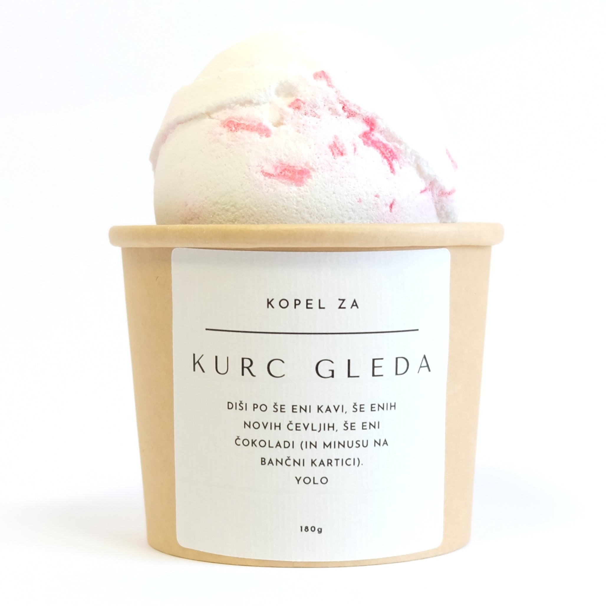 Peneča kopel (bath bomb) - Kurc gleda
