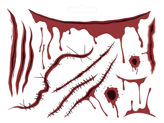 Tatuji za noč čarovnic - Scars, 13 kos