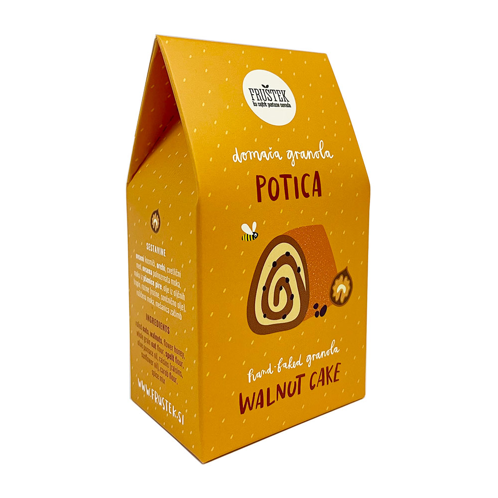 Hrustljava granola potica "hiška"