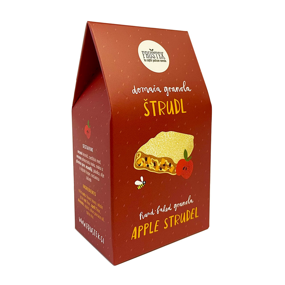 Hrustljava granola štrudl "hiška"