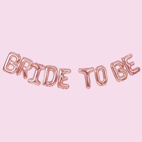 Balon folija napis - Bride to be