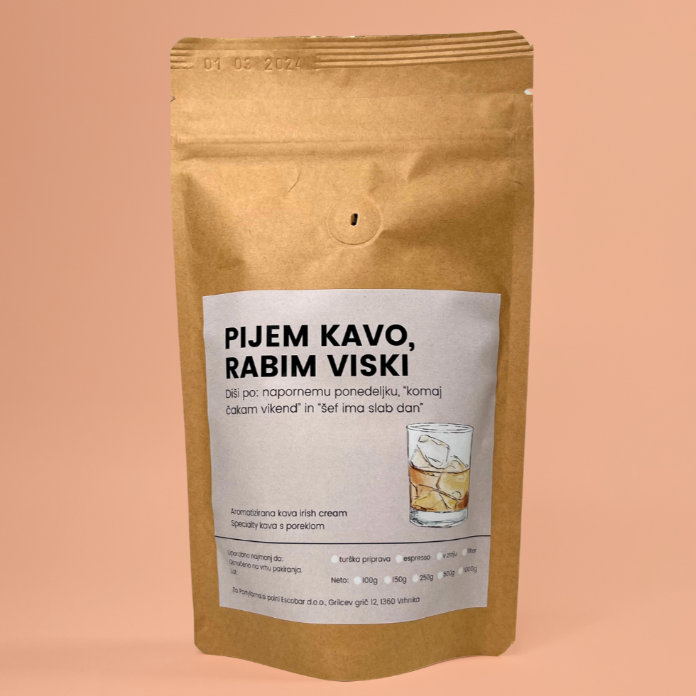 Pijem kavo, rabim viski - Aromatizirana kava, irish cream