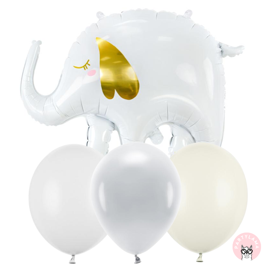 helij baloni, slon, baby shower