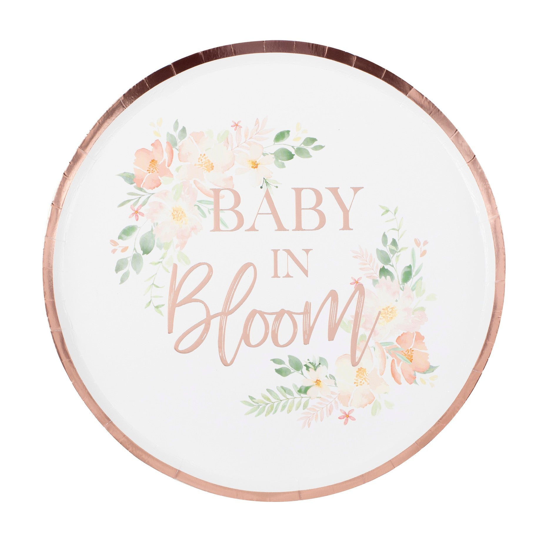 Krožniki Ginger Ray - Baby in Bloom