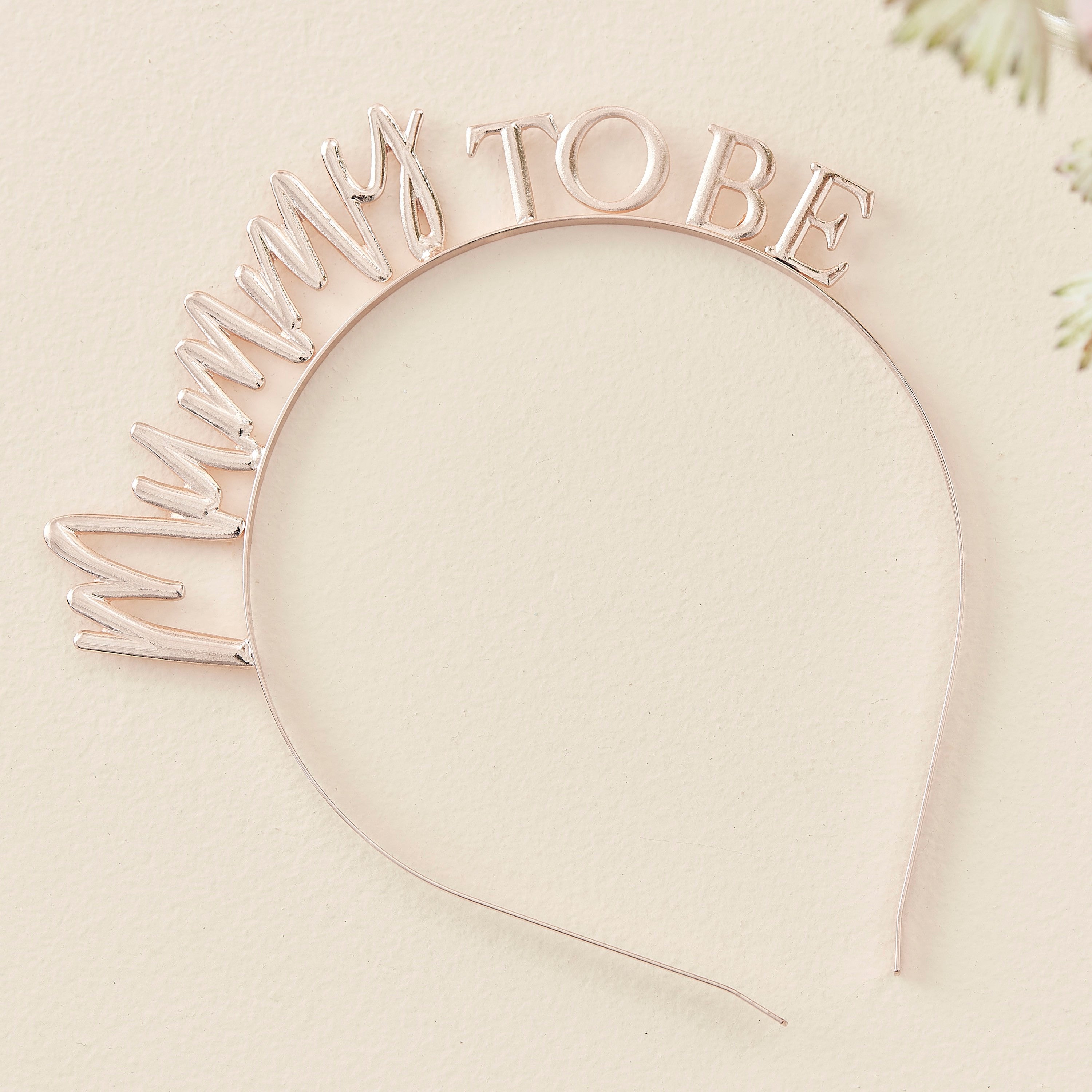Obroč za lase Ginger Ray - Mummy To Be, Rose Gold