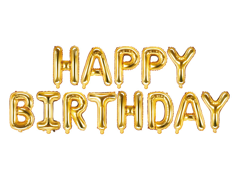 Baloni folija napis Happy birthday