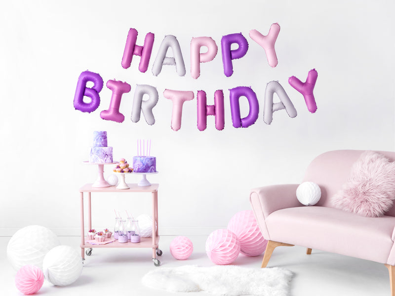 Happy birthday baloni iz folije, rostnodnevno praznovanje
