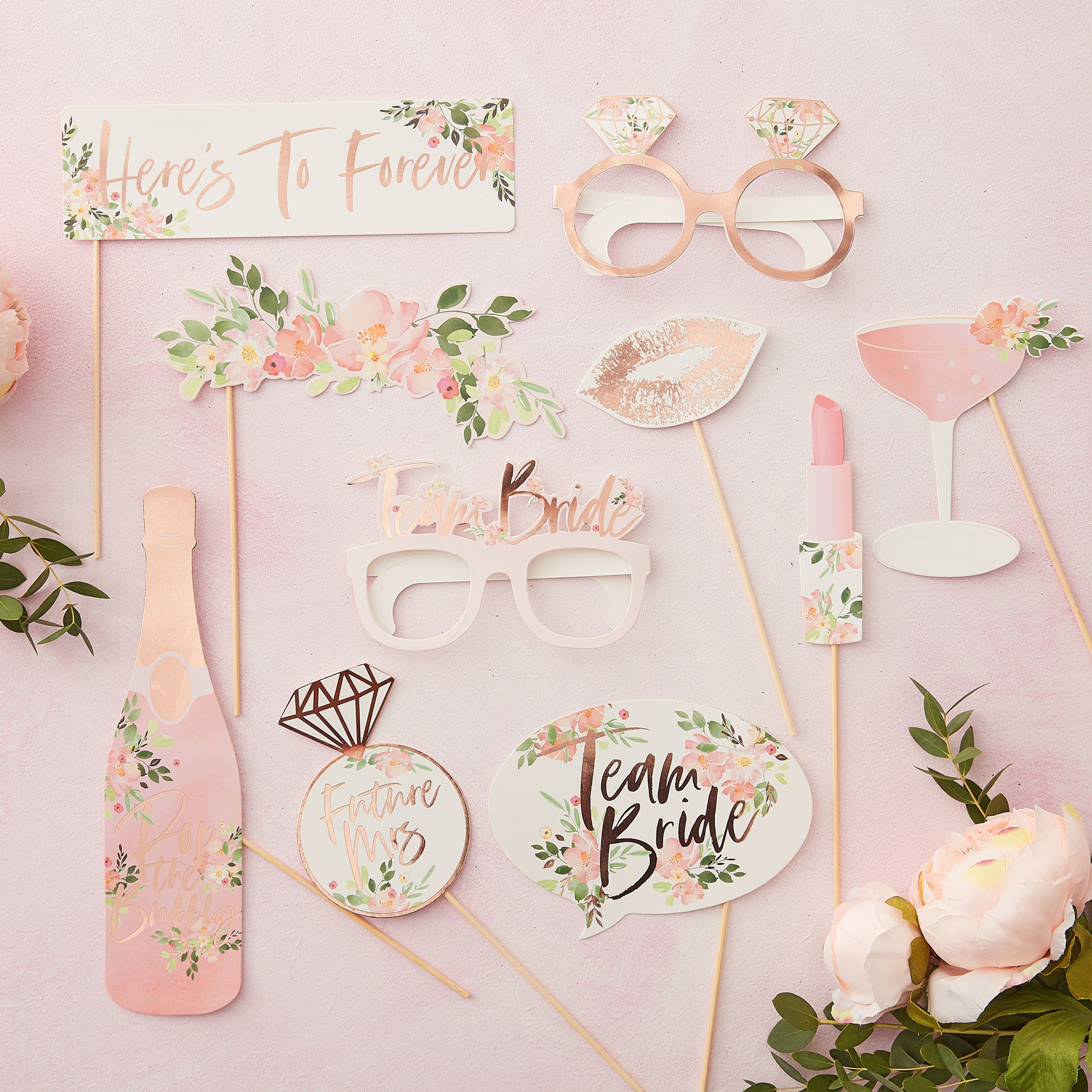 Photo props Ginger Ray - Floral Bride to be