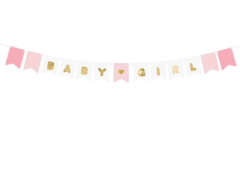 Napis - Baby girl, Roza