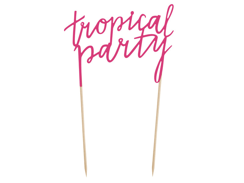 Cake topper - Tropical party