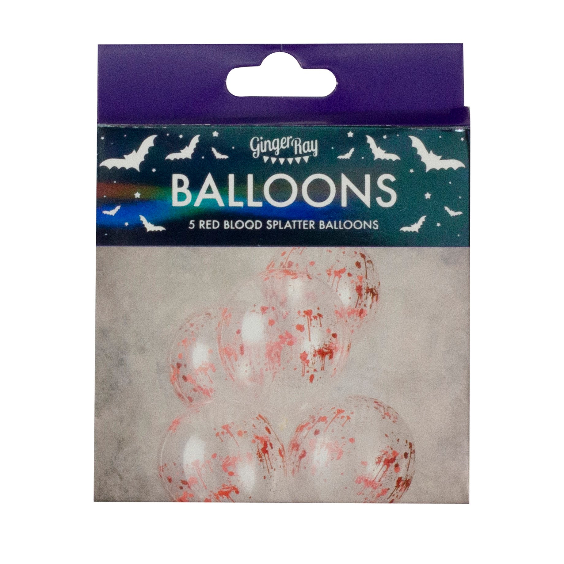 Halloween Baloni Ginger Ray - Blood stains, 5 kos