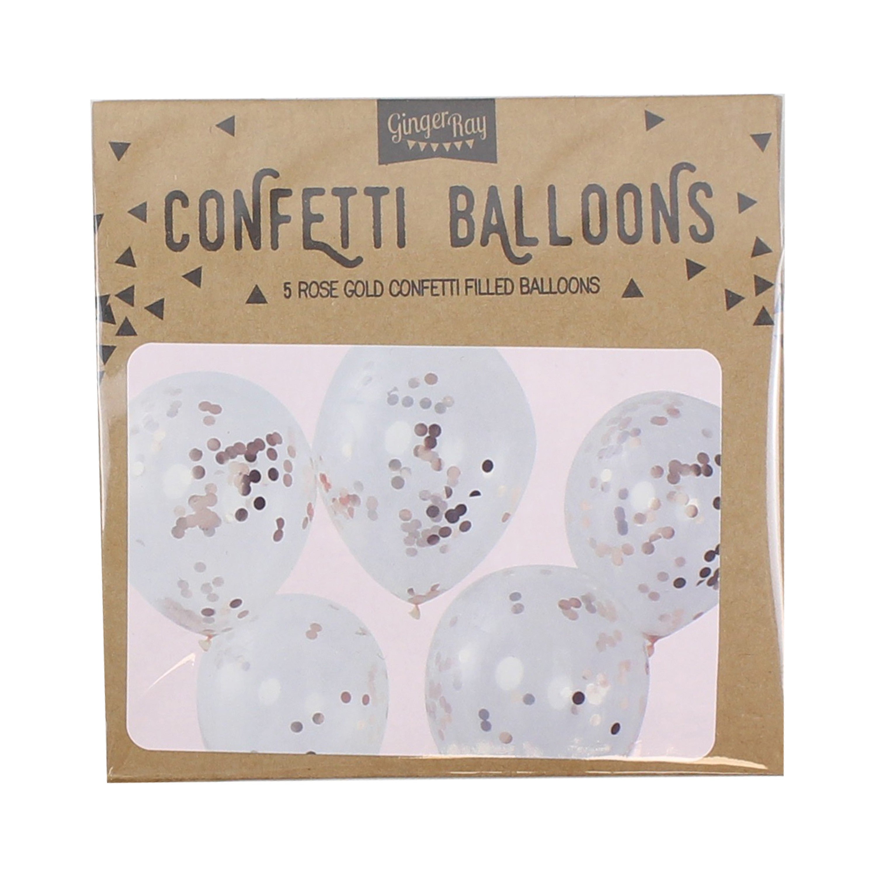 Baloni s konfeti Ginger Ray - Rose Gold