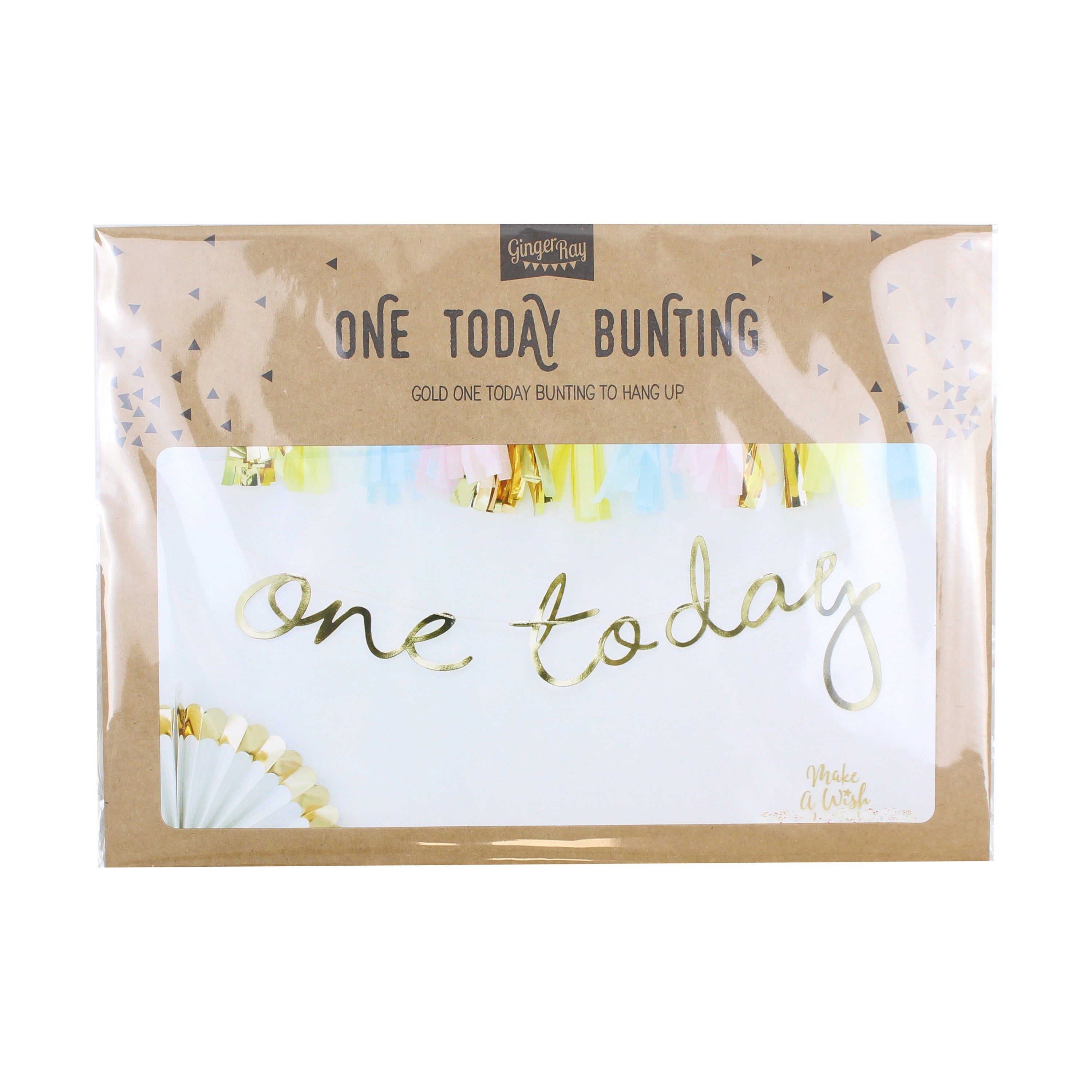 Napis Ginger Ray - One today, zlat