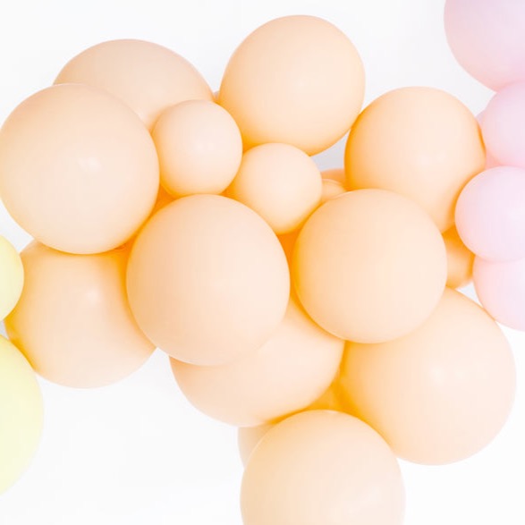 Baloni Mini - Pastel Light Peach, 100 kos