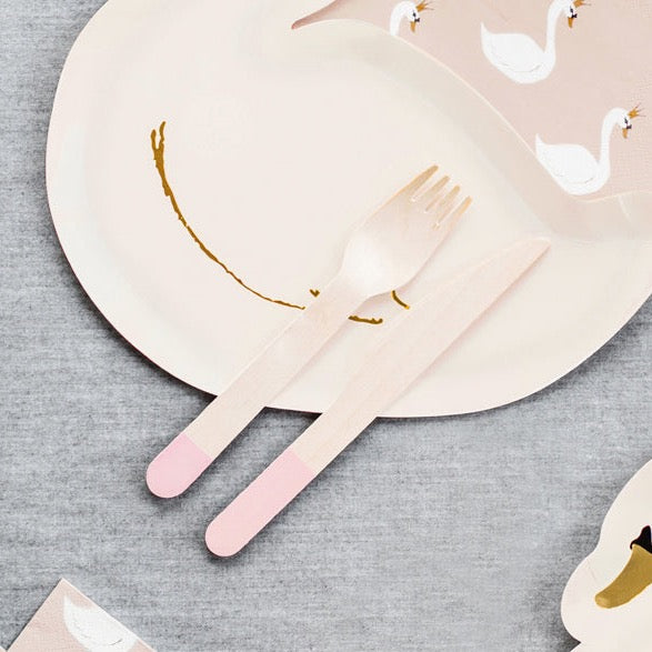Lesen jedilni pribor - Light Pink (18 kos)