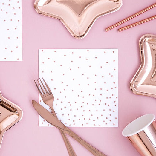 serviete rose gold