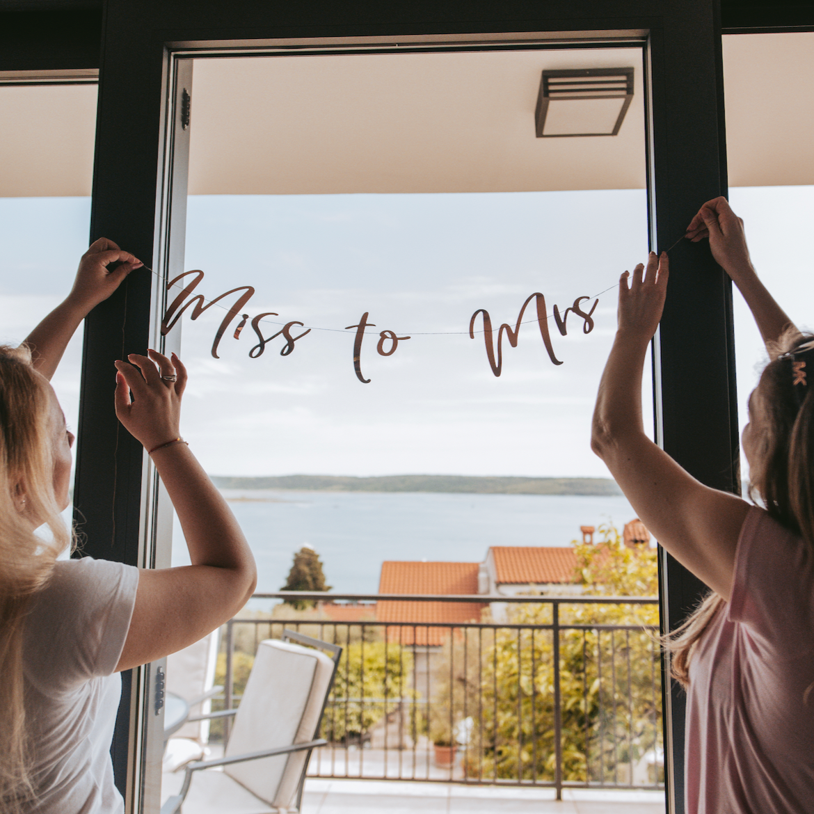 Napis - Miss to Mrs, Rose Gold