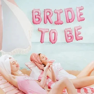 Balon folija napis - Bride to be, Pink